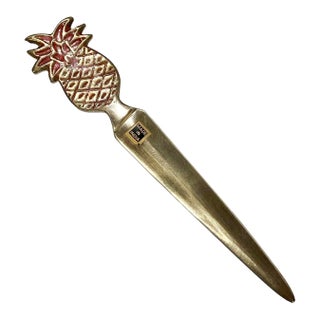Brass Pineapple Letter Opener For Sale