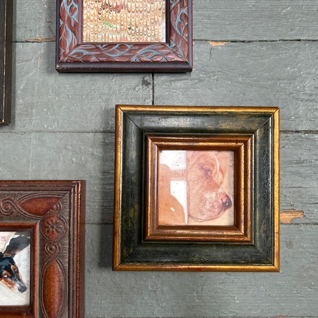 1980s Vintage Collection of 5 Miniature Picture Frames-Set of 5 For Sale - Image 5 of 7