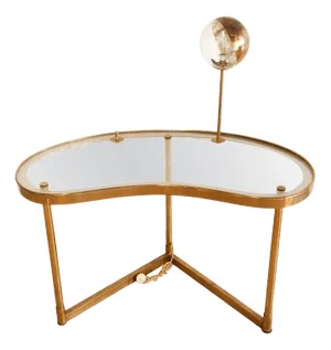 Mid-Century Table with Built-in Light