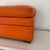 Vintage Orange Vinyl Storage Ottoman, Rectangular For Sale In New York - Image 6 of 12