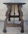 Wood 19th Century Spanish Baroque Side Table with Carved Top & Legs & Iron Stretchers For Sale - Image 7 of 18
