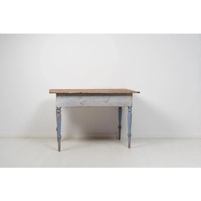 Wood Small Swedish Folk Art Table, 1800s For Sale - Image 7 of 14