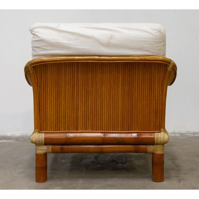 Set of Armchairs in Wood and Bamboo, 1970s For Sale - Image 14 of 16