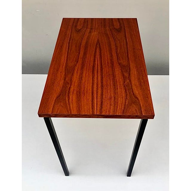 Nesting Tables in Teak and Black Iron by Cees Braakman for Pastoe, 1950s, Set of 3 For Sale - Image 10 of 13