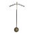 Vintage Brass Commercial Valet Coat Stand With Acorn Finials & Ornate Cast Base, Hotel Lobby Style For Sale