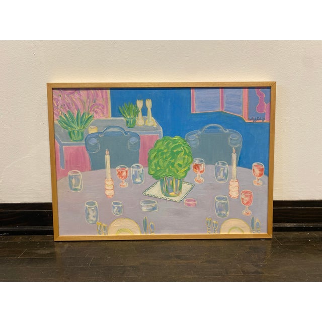 Jarvis Dining Perspectives Oil 33 x 23 Born in the Depression to an immigrant family on Chicago’s West Side, Molly Schiff...