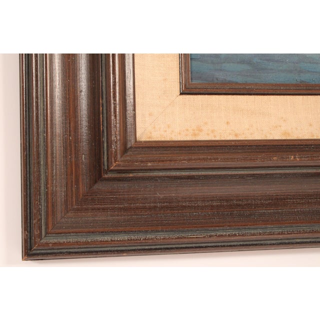 Painting by Filastro Mottola (1915-2008) of Boats in Noyo Bay For Sale - Image 10 of 12