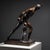 Bronze figure of the Borghese Gladiator after the antique original. Stamped on the base “F. Barbedienne” and marked...
