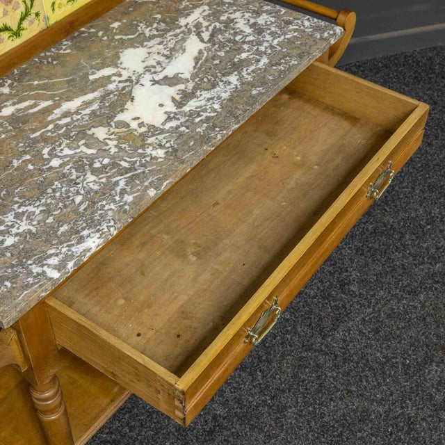 Brown Edwardian Birch Washstand For Sale - Image 8 of 15