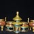 Pair of Vintage Cloisonné Enamel & Gilt Bronze Pagoda Censers / Shrine Vessels For Sale - Image 4 of 9