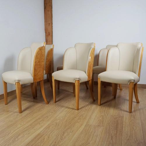 Art Deco Six Seater Dining Suite, 1930s, Set of 7 For Sale - Image 9 of 18