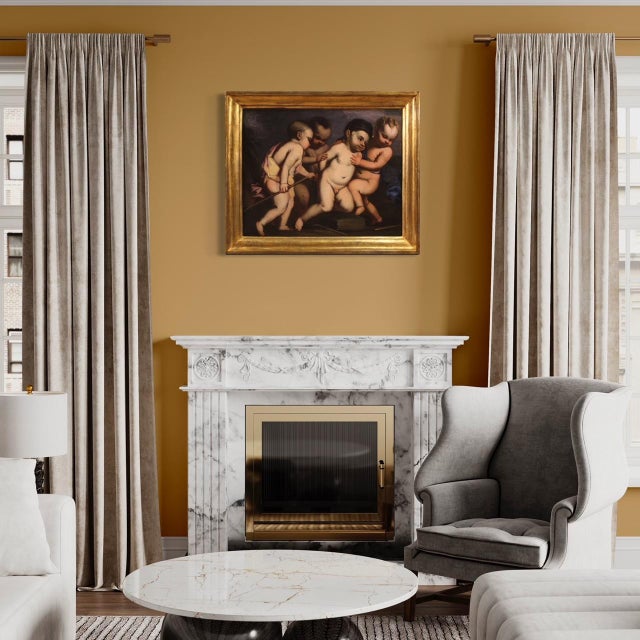 Italian Artist, Cherub Games, 1640, Oil on Canvas, Framed For Sale - Image 13 of 16