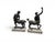 Patinated Centaur Sculptures, Bronzes on Marble Bases, Early 20th Century, Set of 2 For Sale - Image 11 of 14
