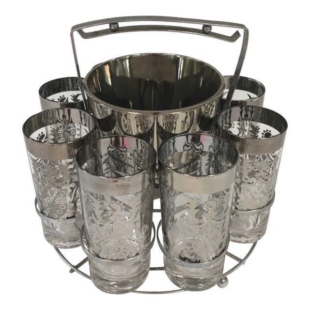 Mid Century Royal Crest Bar Set For Sale