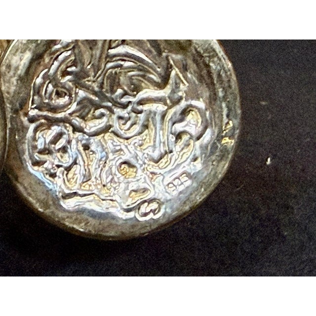 Mid 20th Century .925 STERLING SILVER BESAMIM MEZUZAH TORAH SCROLL CASE Judaica Hebrew Pair For Sale - Image 15 of 15