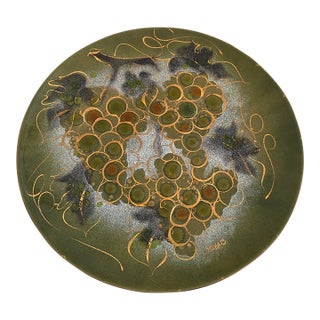1960s Sasha Brastoff Enameled Copper Wall Plate For Sale