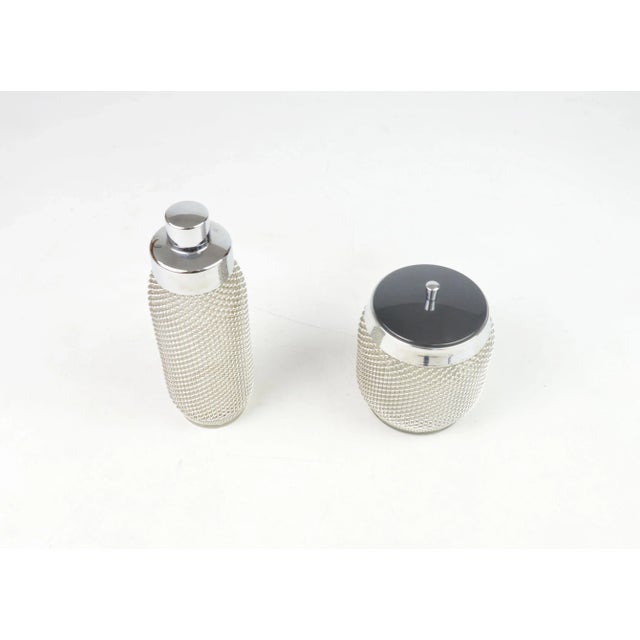 Metal Mercury Bartender Set, 1970s, Set of 2 For Sale - Image 7 of 8