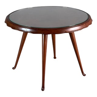 Round Coffee Table by Paolo Buffa for Arrighi Serafino, 1950s For Sale