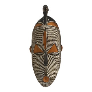 African Songye Kifwebe Wooden Bird Mask 15" H For Sale