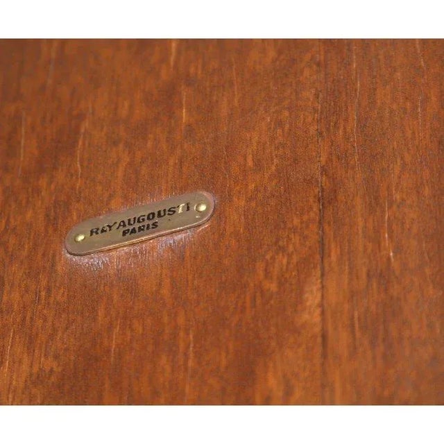 Vintage R & Y Augousti Tessellated Pen Shell With Brass Inlay Bar Server or High Cabinet For Sale - Image 12 of 12