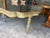 Baroque Antique Style Italian Baroque Venetian Hand Painted Aged Glass Top Dining Table For Sale - Image 3 of 7