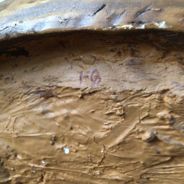 Wild Spanish Horses Wall Medallion Gold Over Plaster For Sale - Image 12 of 13