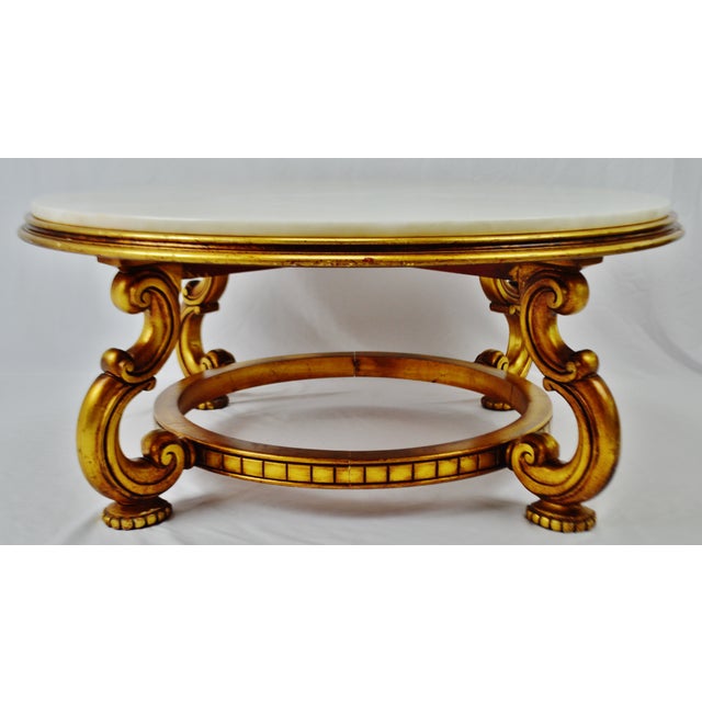 Vintage 1940's Weiman Heirloom Quality James Mont Style Marble Top