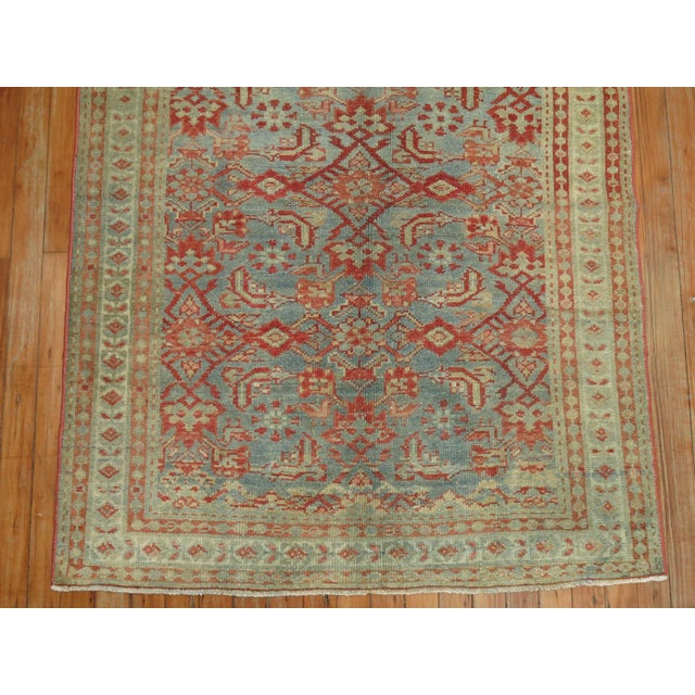 Early 20th Century Blue Persian Malayer Scatter Rug For Sale - Image 12 of 18