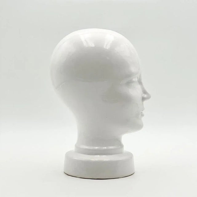 1970s Head Sculpture from West Germany Ceramic, 1970s For Sale - Image 5 of 11