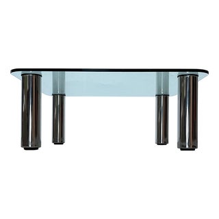 Postmodern Italian Marcuso Coffee Table in Glass by Marco Zanuso for Zanotta, 1960s For Sale
