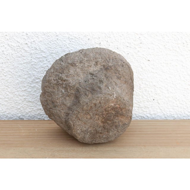 19th Century Primitive Stone Mortar Bowl For Sale - Image 5 of 7
