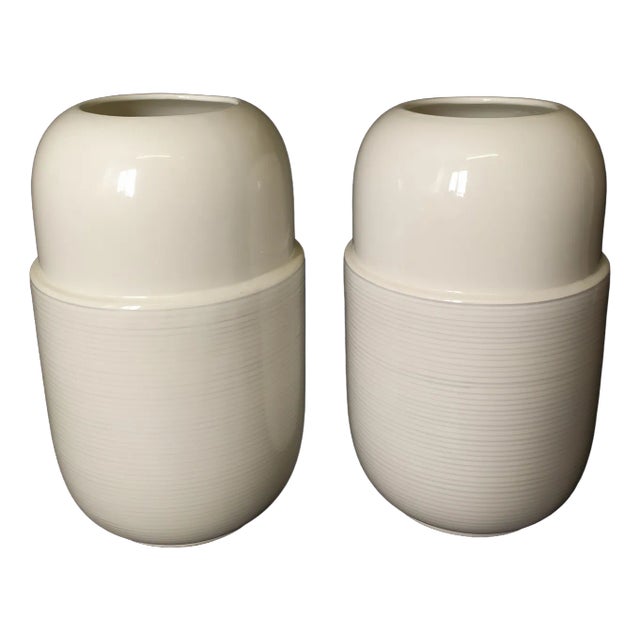 Ceramic Vases by Cleto Munari, 1990s, Set of 2 For Sale