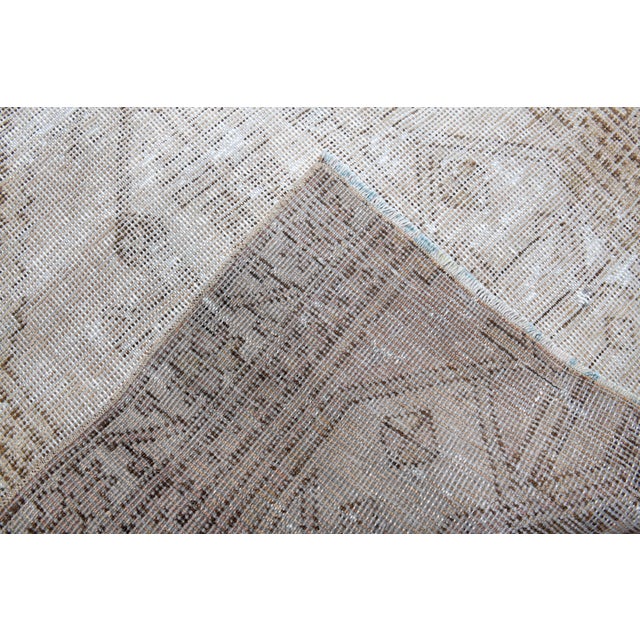1970s Vintage Handmade Wool Cotton Turkish Area Rug For Sale - Image 10 of 11