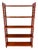 French Mahogany Five-Tier Bookcase For Sale