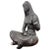 Black Ceramic Lady Sculpture by Jitka Forejtova for Keramos, 1960s For Sale - Image 8 of 8