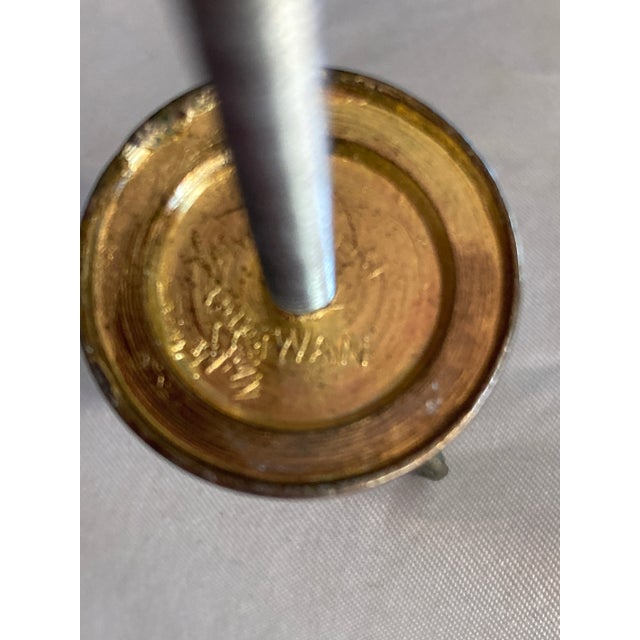 Metal Vintage Brass Drapery Tieback Hooks – Pair For Sale - Image 7 of 7