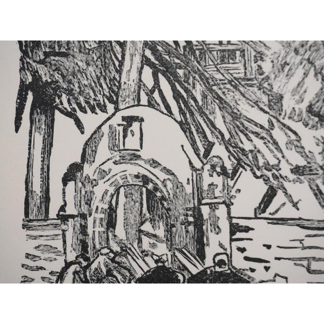 Mathurin Meheut, Brittany, Arrival at the Sanctuary (Black), Engraving For Sale - Image 4 of 9