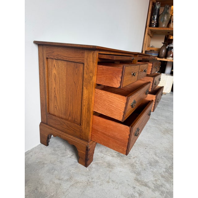 Pair of Drexel Studio Wooden Nightstands With Four Drawers & Pull-Out Tray For Sale - Image 4 of 18
