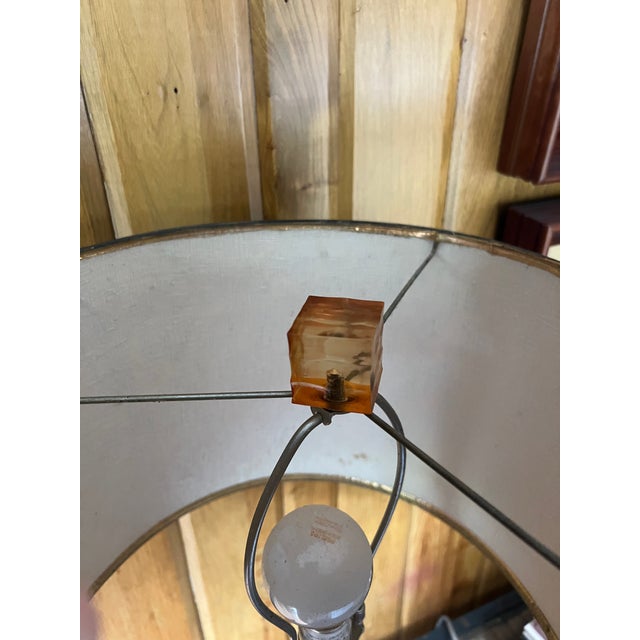 Striking acrylic lamp was pictured in architectural digest magazine and is a work of art. Chic modernist table lamp. This...