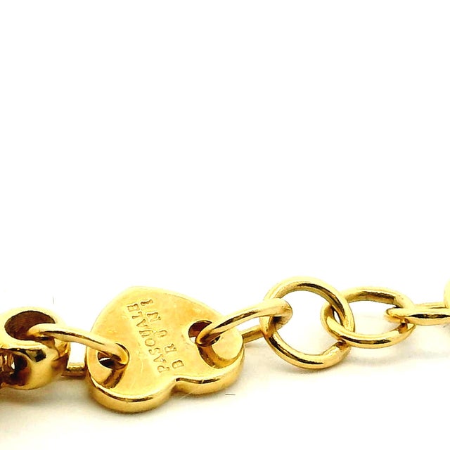 Gold Vintage Pasquale Bruni 18k Gold Diamond Fringe Necklace, Italy For Sale - Image 8 of 14