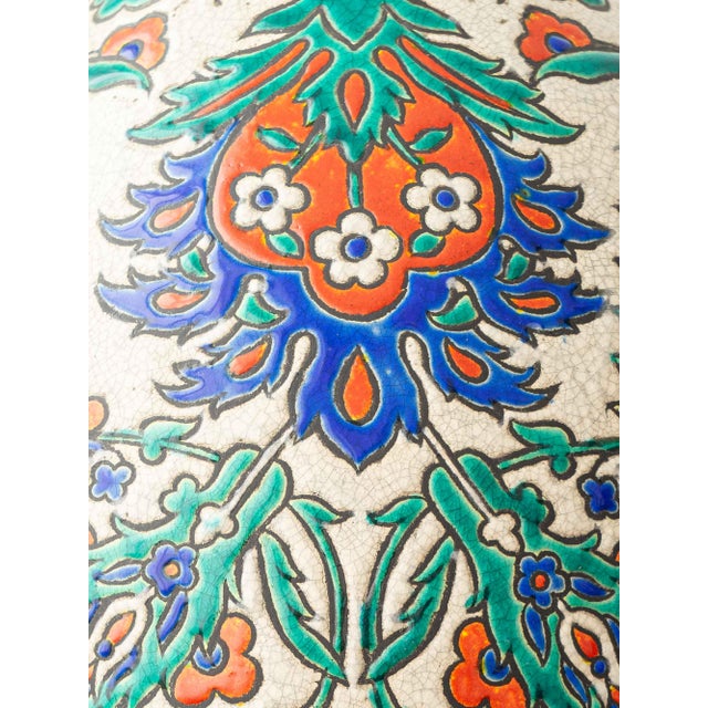 1920s Art Deco Iznik-Style Table Lamp from Boch Frères Keramis, 1920s For Sale - Image 5 of 18