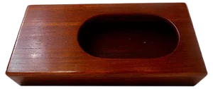 Mid-Century Danish Solid Siamese Teak Matchbox Holder by Wiggers for Illums Bolighus, 1960s