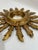 Gold 1940s French Petite 9.5" Giltwood Sunburst Convex Wall Mirror For Sale - Image 8 of 15
