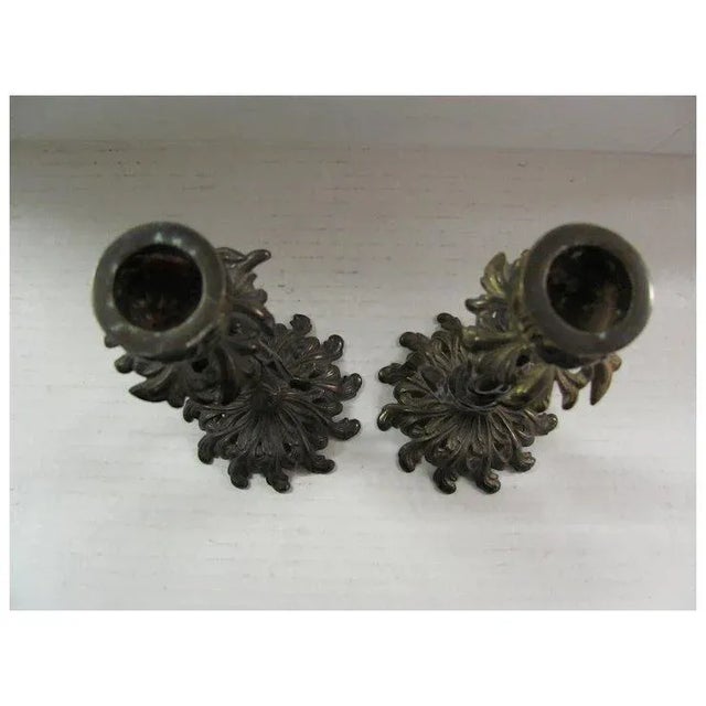 1910s 1910s Small Art Nouveau Candlesticks - A Pair For Sale - Image 5 of 7