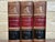 Victorian Beautiful Antique Leather Bound Books Sir James Mackintosh Works 3 Volume Set Victorian Library Home Decor For Sale - Image 3 of 11