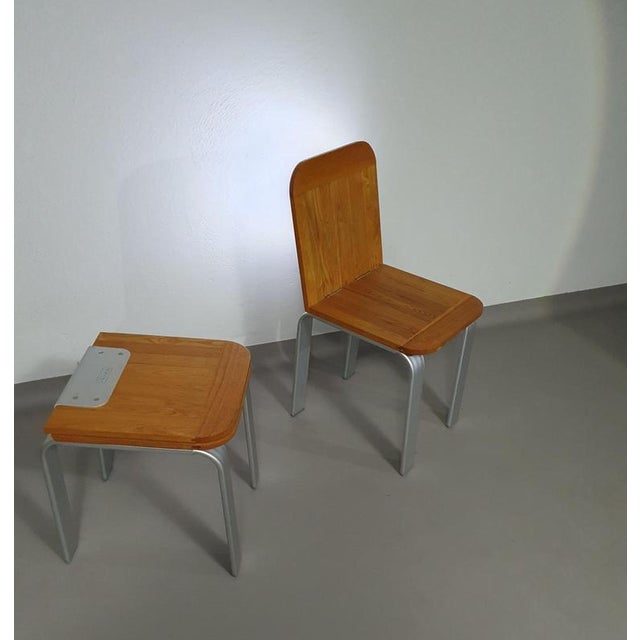 Wood Folding Chairs by Nicolai Carels for Osini, 1990, Set of 2 For Sale - Image 7 of 13