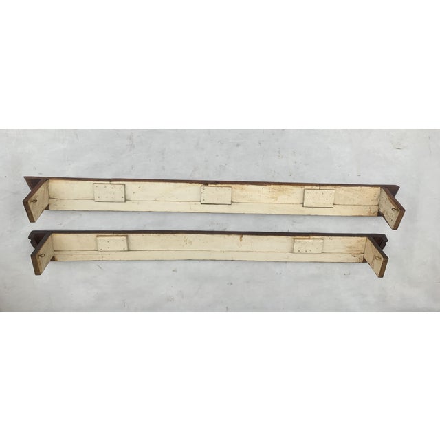 Antique Neo-Renaissance Wooden Curtain Rod Covers, 1890s, Set of 2 For Sale - Image 15 of 17