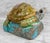 Mid-Century Modern Vintage 1970s Stoneware Drip Glazed Turtle Garden Sculpture For Sale - Image 3 of 11