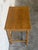 Brown Oak Side Table With Single Drawer Turned Legs and Metal Pull Accent Vintage 1970s For Sale - Image 8 of 10