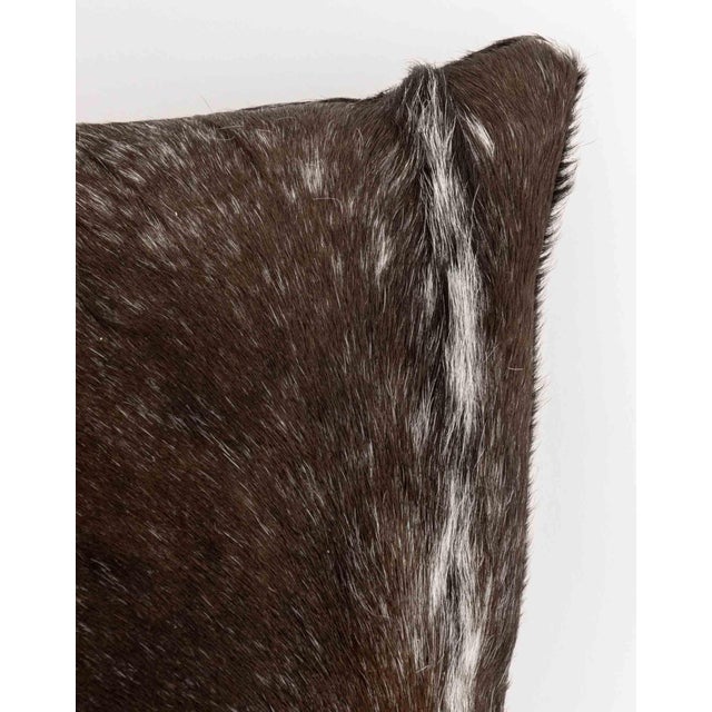 Modern Cowhide Throw Pillows, Pair For Sale - Image 10 of 10